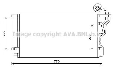 AVA QUALITY COOLING hy5298d -  Конденсатор, кондиционер